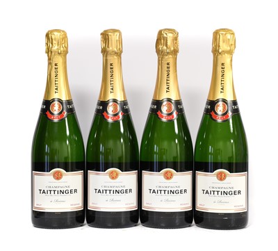 Lot 5024 - Taittinger Brut Réserve Champagne (four bottles)