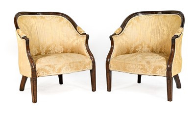 Lot 923 - A Pair of George III Mahogany Show Frame Tub...