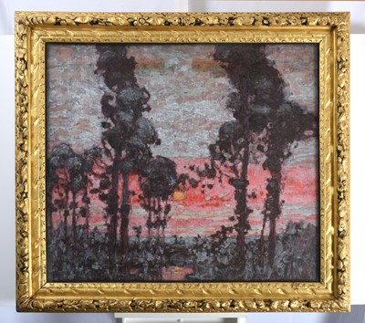 Lot 1054 - William Kiddier (1859-1934) "The Red Cloud"...