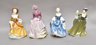 Lot 184 - Royal Doulton and Coalport figures including: "...