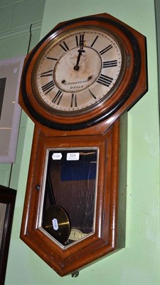 Lot 524 - A striking wall clock, retailed by Richardson, Goole