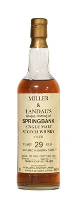 Lot 5240 - Springbank (Miller & Landau's) 29 Year Old...