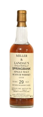 Lot 5241 - Springbank (Miller & Landau's) 29 Year Old...