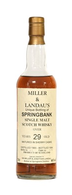 Lot 5242 - Springbank (Miller & Landau's) 29 Year Old...