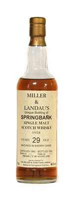 Lot 5243 - Springbank (Miller & Landau's) 29 Year Old...