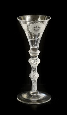 Lot 202 - A Wine Glass of Jacobite Significance, mid...