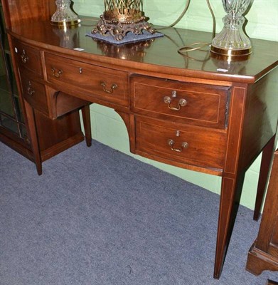 Lot 527 - 19th century mahogany bowfront sideboard of small proportions