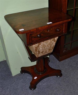 Lot 529 - A George IV rosewood sewing table