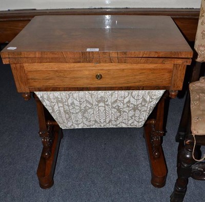 Lot 531 - A William IV rosewood work table