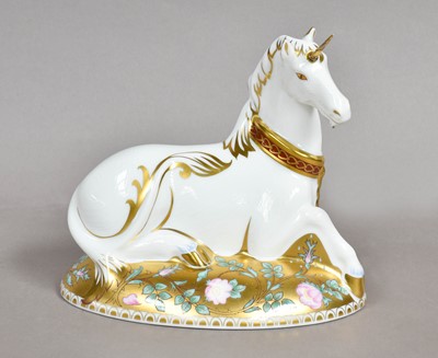 Lot 239 - A Royal Crown Derby paperweight, 'Mythical...