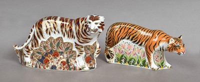 Lot 241 - Two Royal Crown Derby paperweights, 'Bengal...
