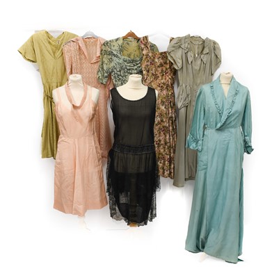 Lot 2058 - Circa 1920-1950s Ladies Costume, comprising a...
