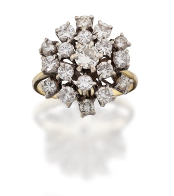 Lot 2092 - A Diamond Cluster Ring