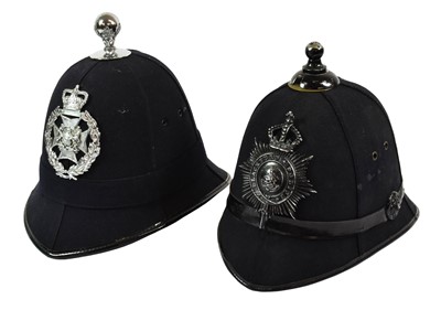 Lot 2207 - Two Ball Top Police Helmets by Christys',...