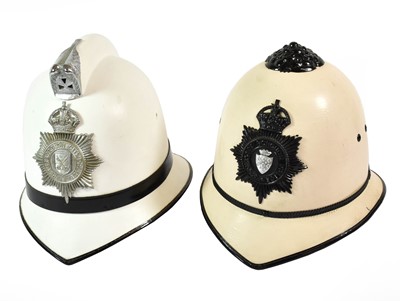 Lot 2210 - A Stockport Borough Police White Helmet, with...
