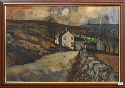 Lot 1001 - Tom Durkin (1928-1990) Yorkshire village...