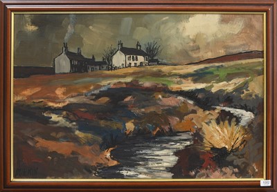 Lot 1002 - Tom Durkin (1928-1990) Yorkshire landscape...