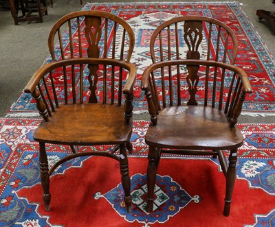 Lot 1331 - A 19th century Yew wood Windsor chair;...