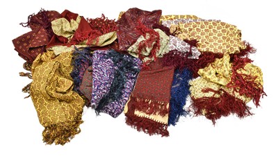 Lot 2083 - Mid 20th Century Gents Evening Scarves,...