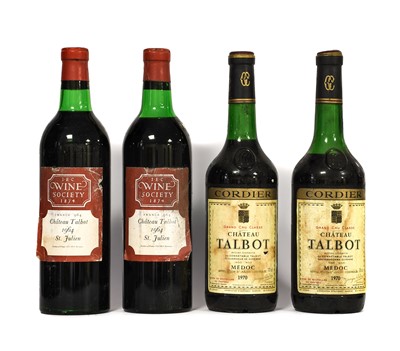 Lot 5087 - Château Talbot 1964 St. Julien (two bottles),...