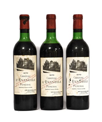 Lot 5069 - Château L'Evangile 1970 Pomerol (three bottles)