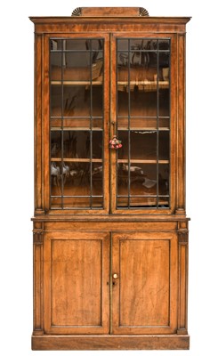 Lot 842 - A Late Regency Mahogany Bookcase Cabinet, 2nd...