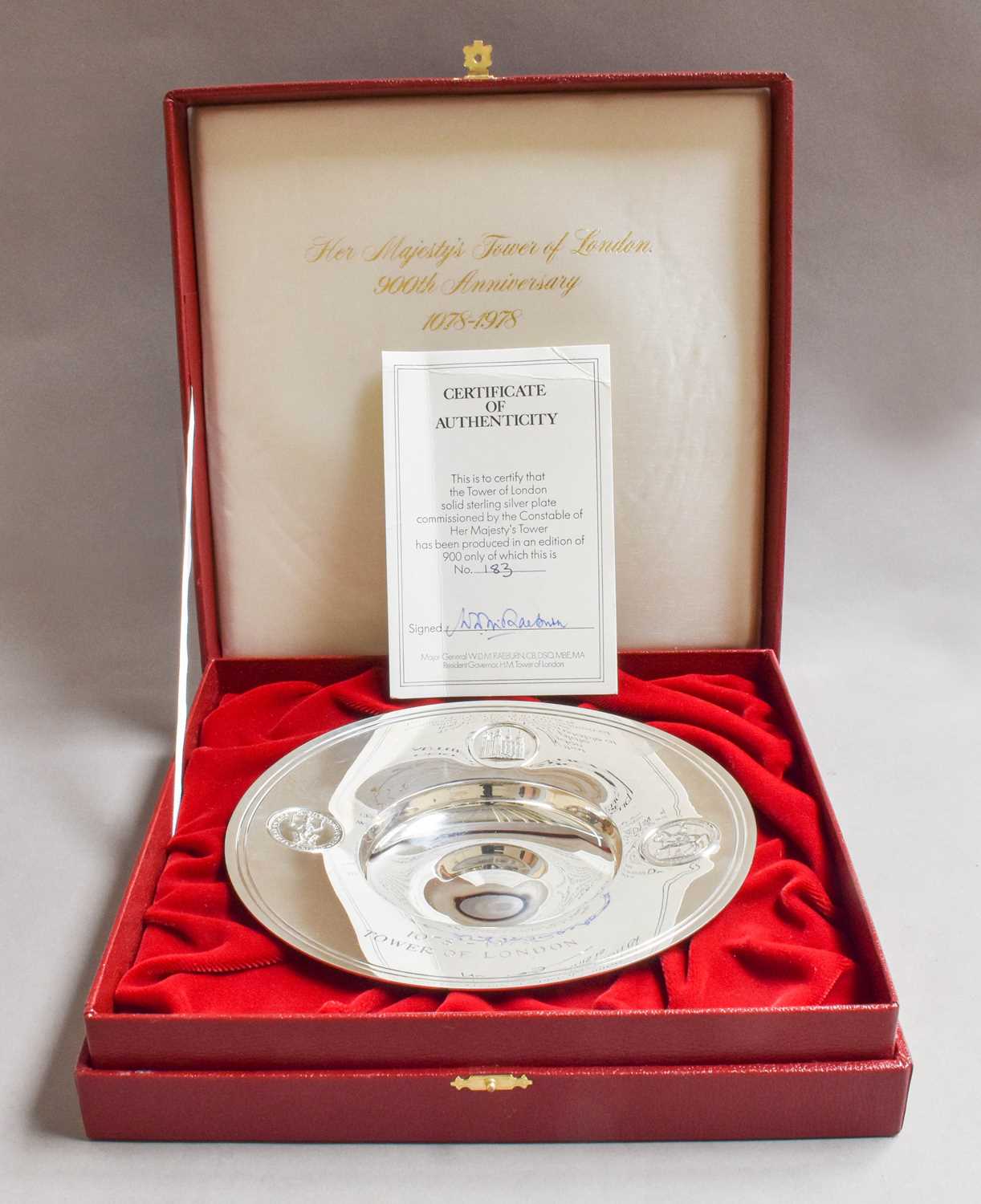 Lot 18 - An Elizabeth II Silver Commemorative Dish, by...