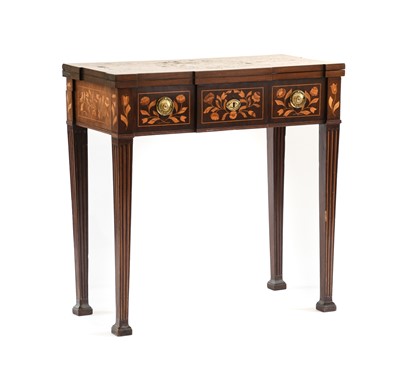 Lot 885 - A Dutch Mahogany and Marquetry-Inlaid Games...