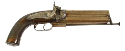 Lot 2439 - A 19th Century Over and Under Double Barrel...