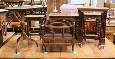 Lot 1346 - A nest of four Edwardian satinwood occasional...