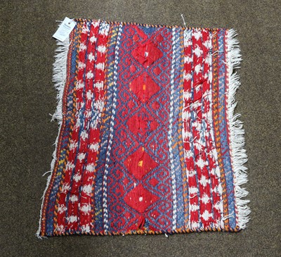 Lot 1087 - An Afghan Prayer Rug, the field of guls...