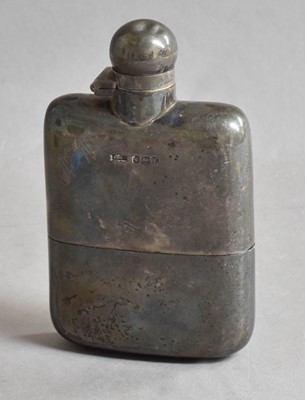Lot 115 - A George V Silver Spirit-Flask, by James Dixon...