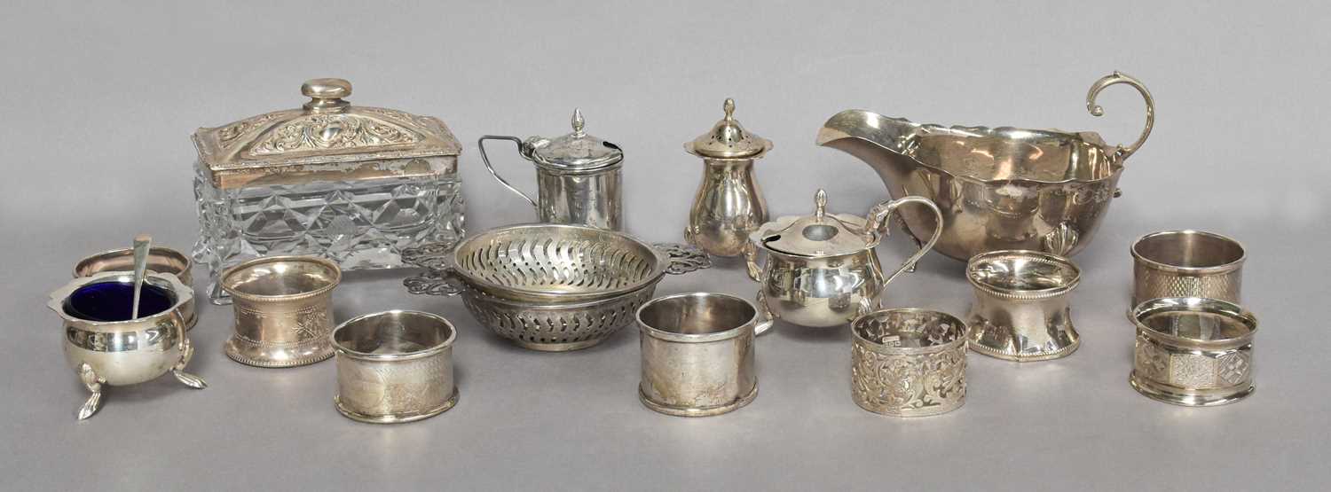 Lot 51 - A Collection of Assorted Silver and Silver...