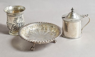 Lot 88 - Three Various Silver Items, comprising: a...