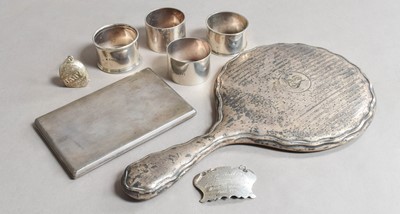 Lot 84 - A Collection of Assorted Silver, comprising:...