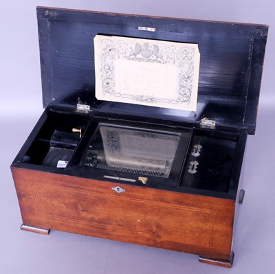 Lot 165 - A Musical Box Playing Eight Airs, By B. A. Bremond