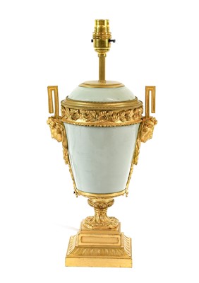 Lot 286 - A Gilt Metal Mounted Sèvres Style Porcelain...