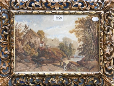 Lot 1006 - G* Worth? (19th Century) Figures fishing...