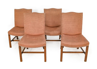 Lot 1325 - A Set of Four George III Style Dining Chairs,...