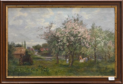 Lot 1009 - Angus Bowman (19th/20th century) Fruit picking...