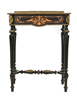 Lot 1229 - A 19th Century French Ebonised Planter, with...