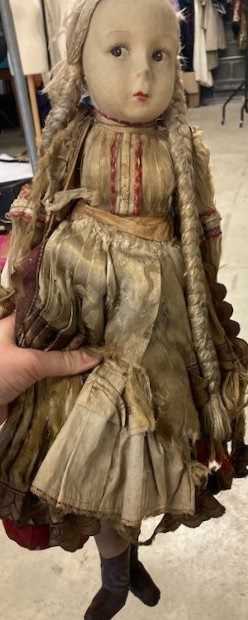 Lot 282 - Early 20th Century Fabric Doll, with painted...