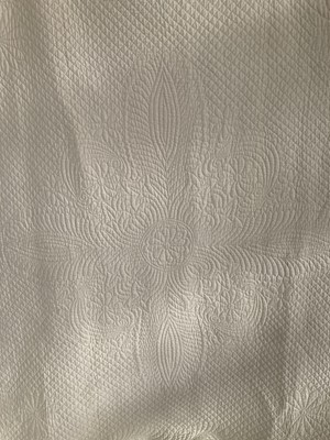 Lot 2118 - 19th Century Light Cream Whole Cloth...