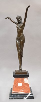 Lot 300 - After Dimitri Chiparus, an Art Deco style...