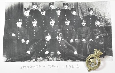 Lot 2074 - A Rare Victorian Dunbarton Burgh Police Kepi...
