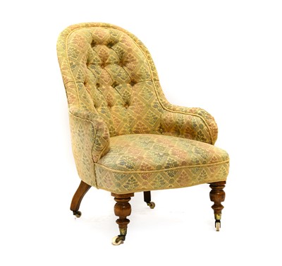 Lot 899 - A Victorian Upholstered Armchair, circa 1870,...