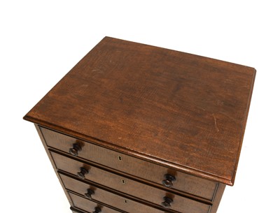 Lot 723 - A George III Mahogany Straight Front Chest of...