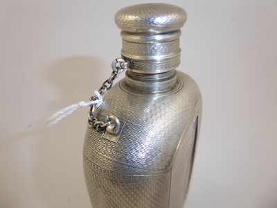 Lot 2106 - A Victorian Silver-Mounted Glass Spirit-Flask