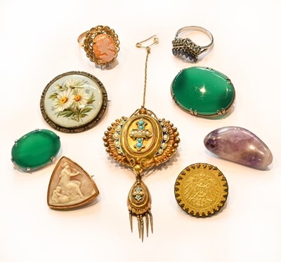 Lot 348 - A Small Quantity of Jewellery Including, a 9...