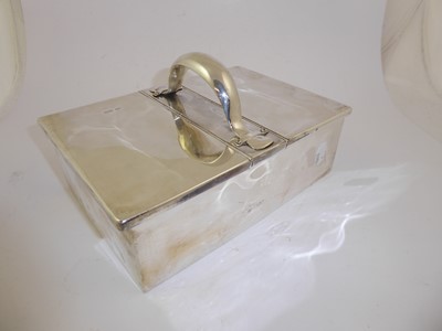 Lot 2099 - A Victorian Silver Double Cigarette-Box